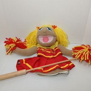 Melissa & Doug Cheerleader Puppet With hand stick READ